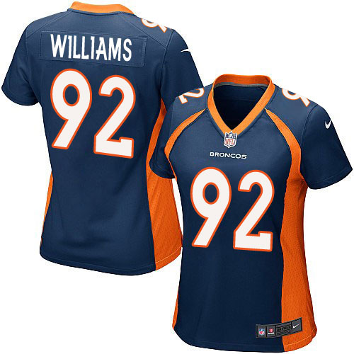 Women's Game Sylvester Williams Nike Jersey Navy Blue Alternate - #92 NFL Denver Broncos